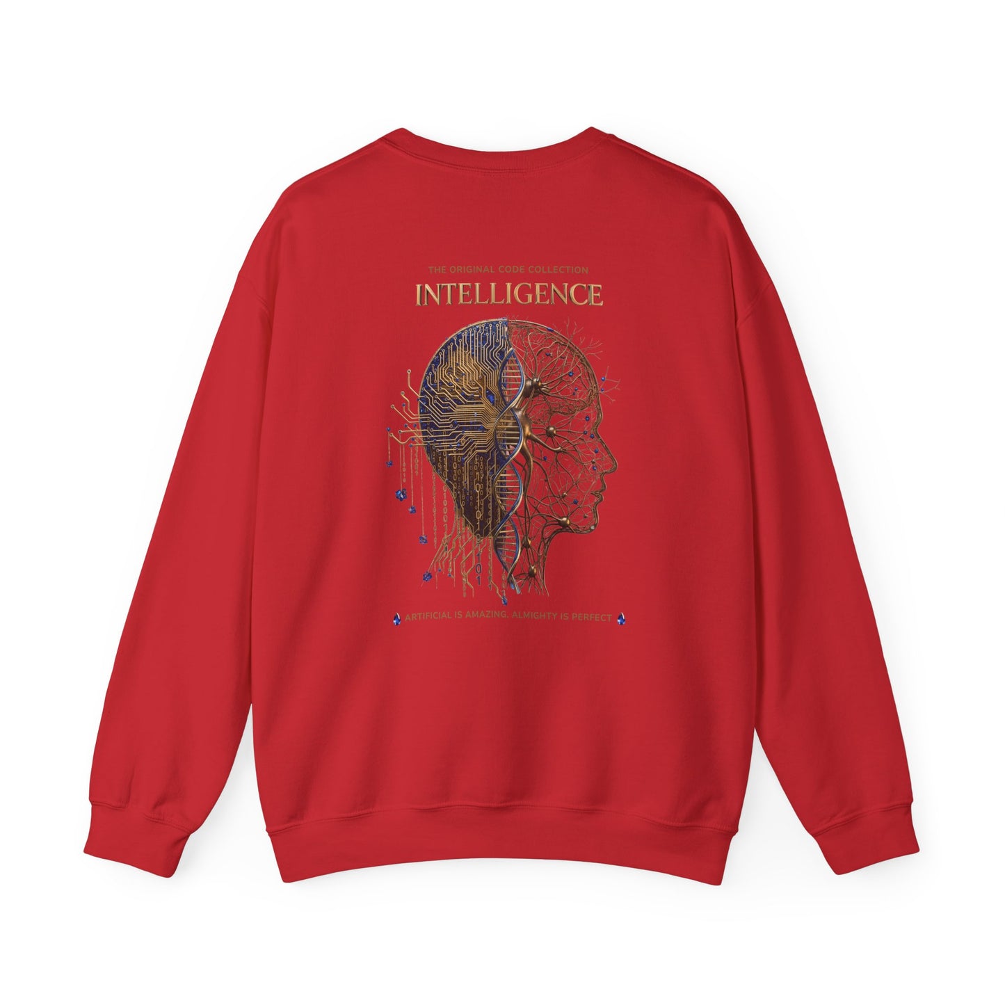 The Mind. AI Intelligence Graphic Sweatshirt — 'The Original Code Collection: Discover the AI in the Back'