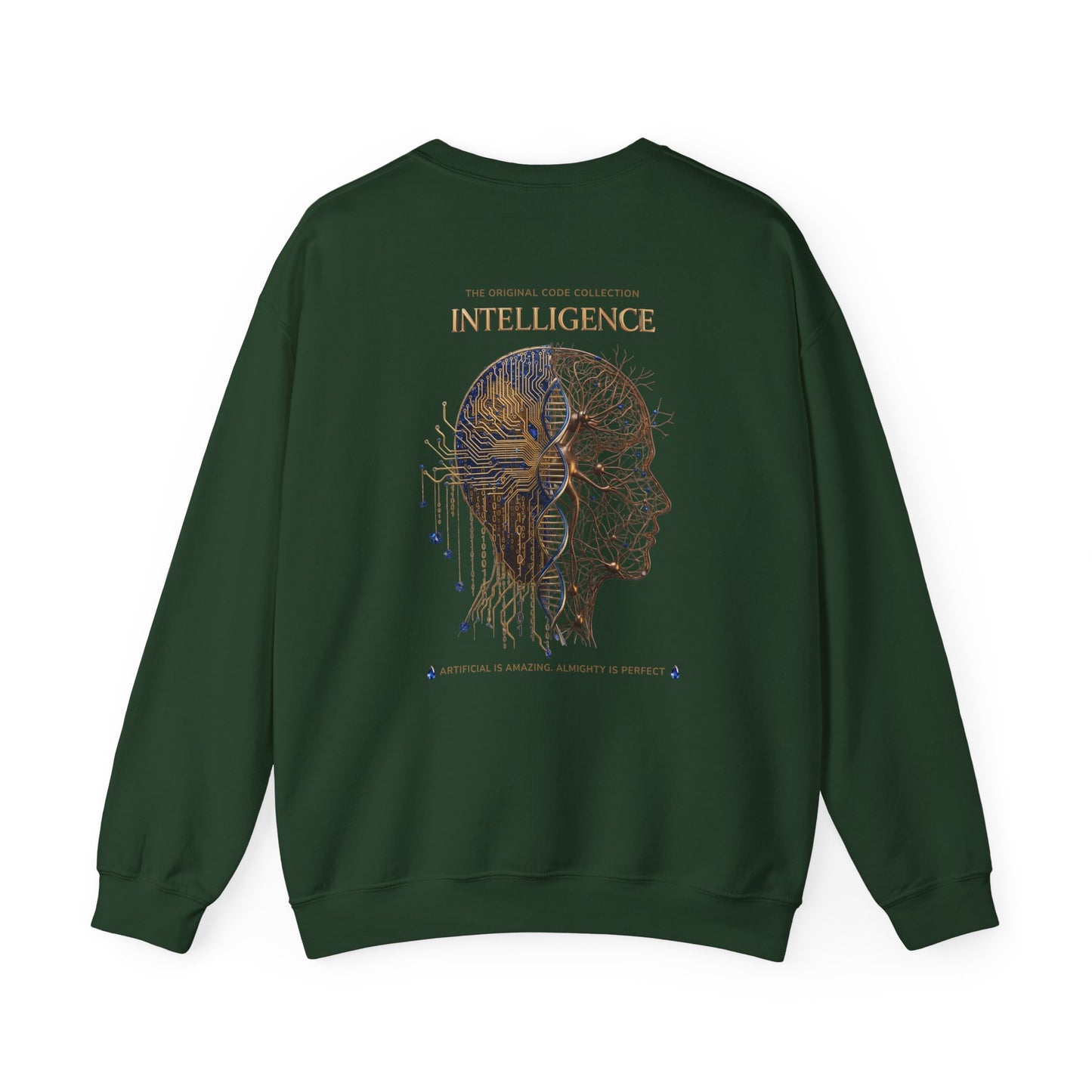 The Mind. AI Intelligence Graphic Sweatshirt — 'The Original Code Collection: Discover the AI in the Back'