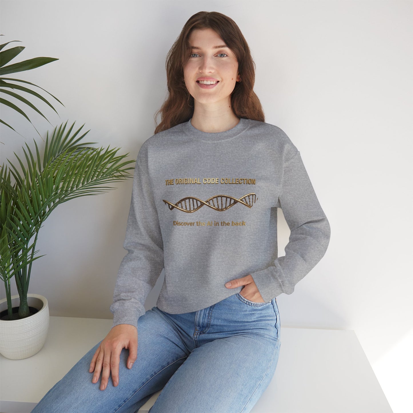 The Mind. AI Intelligence Graphic Sweatshirt — 'The Original Code Collection: Discover the AI in the Back'