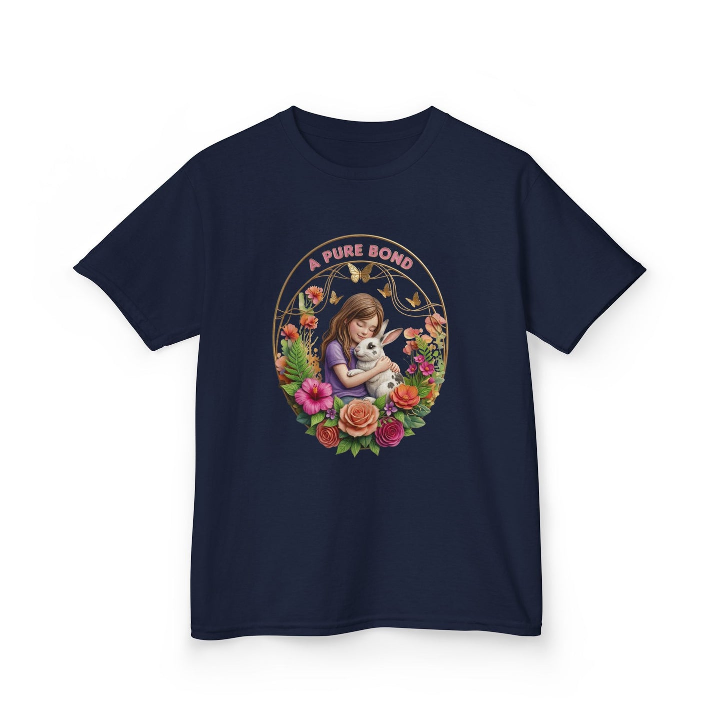 Kids Tee — "A Pure Bond" Mother and Child Floral Illustration