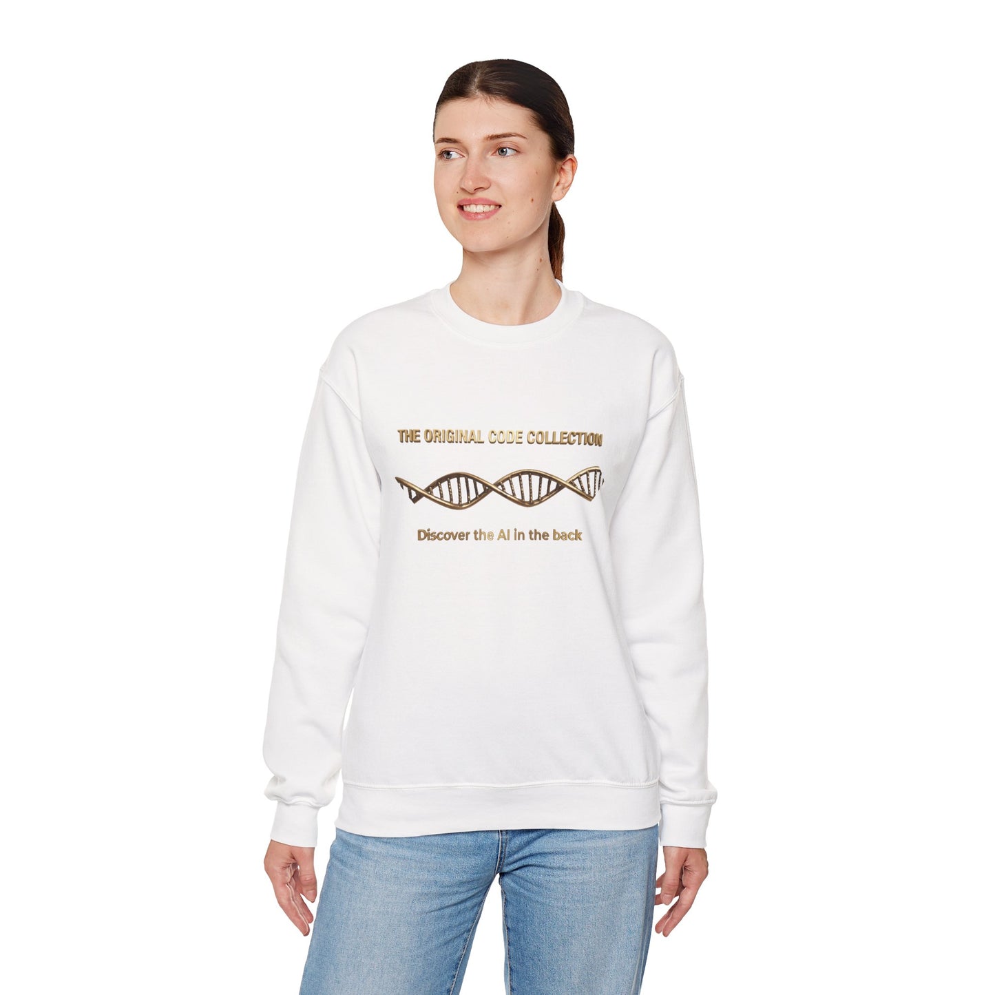 The Mind. AI Intelligence Graphic Sweatshirt — 'The Original Code Collection: Discover the AI in the Back'
