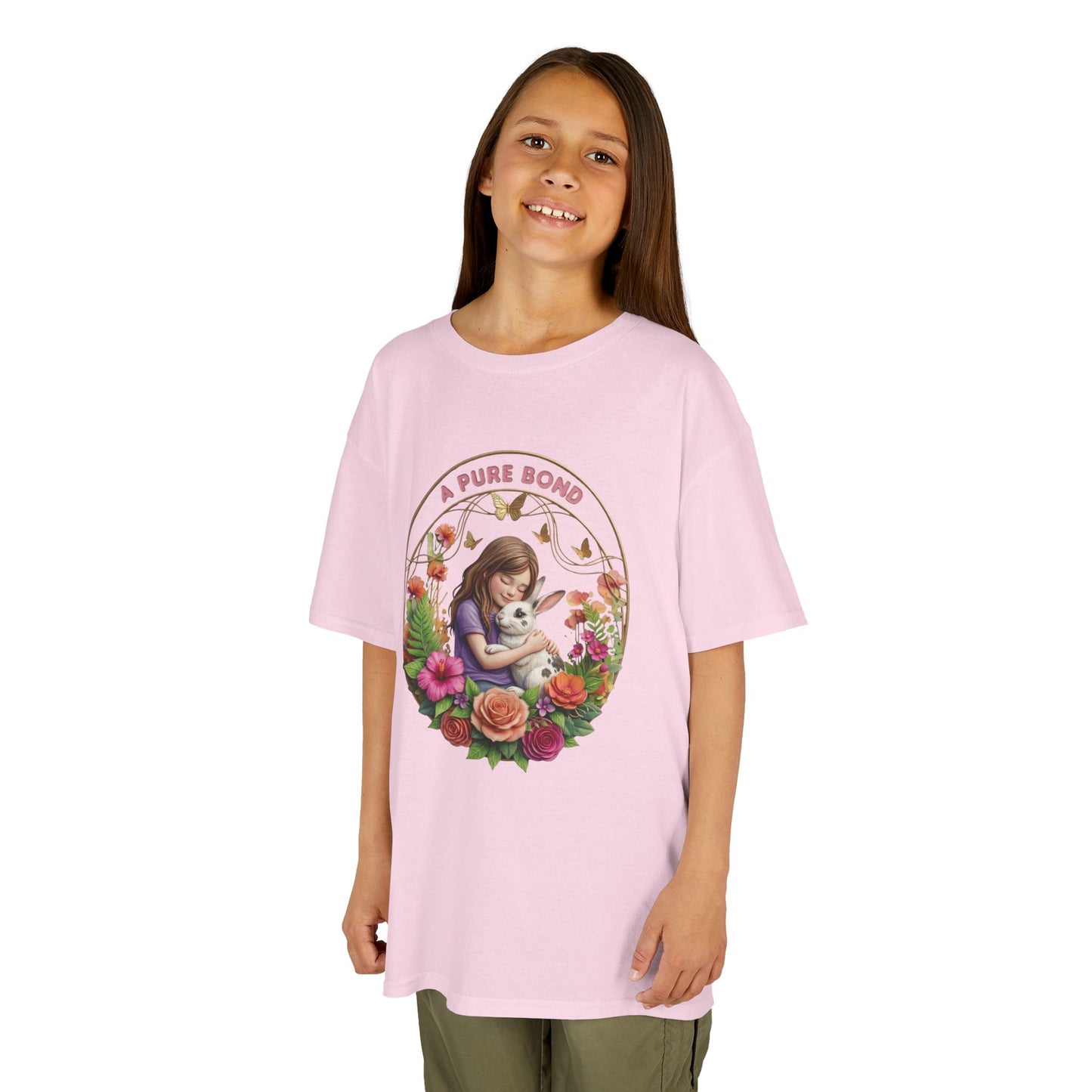 Kids Tee — "A Pure Bond" Mother and Child Floral Illustration