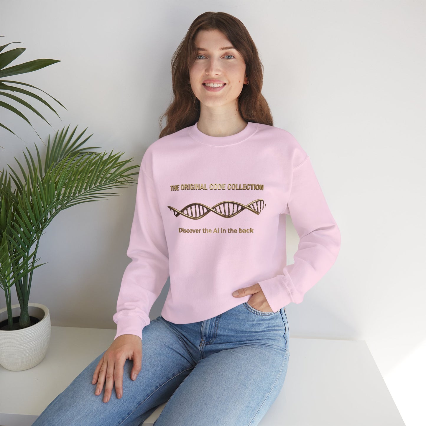 The Mind. AI Intelligence Graphic Sweatshirt — 'The Original Code Collection: Discover the AI in the Back'