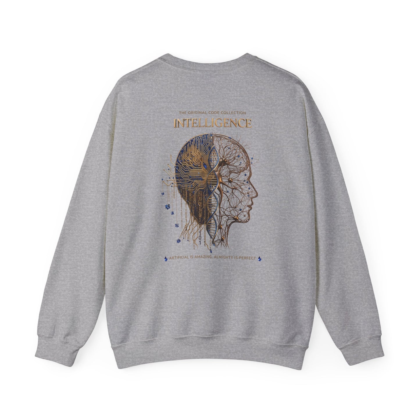 The Mind. AI Intelligence Graphic Sweatshirt — 'The Original Code Collection: Discover the AI in the Back'