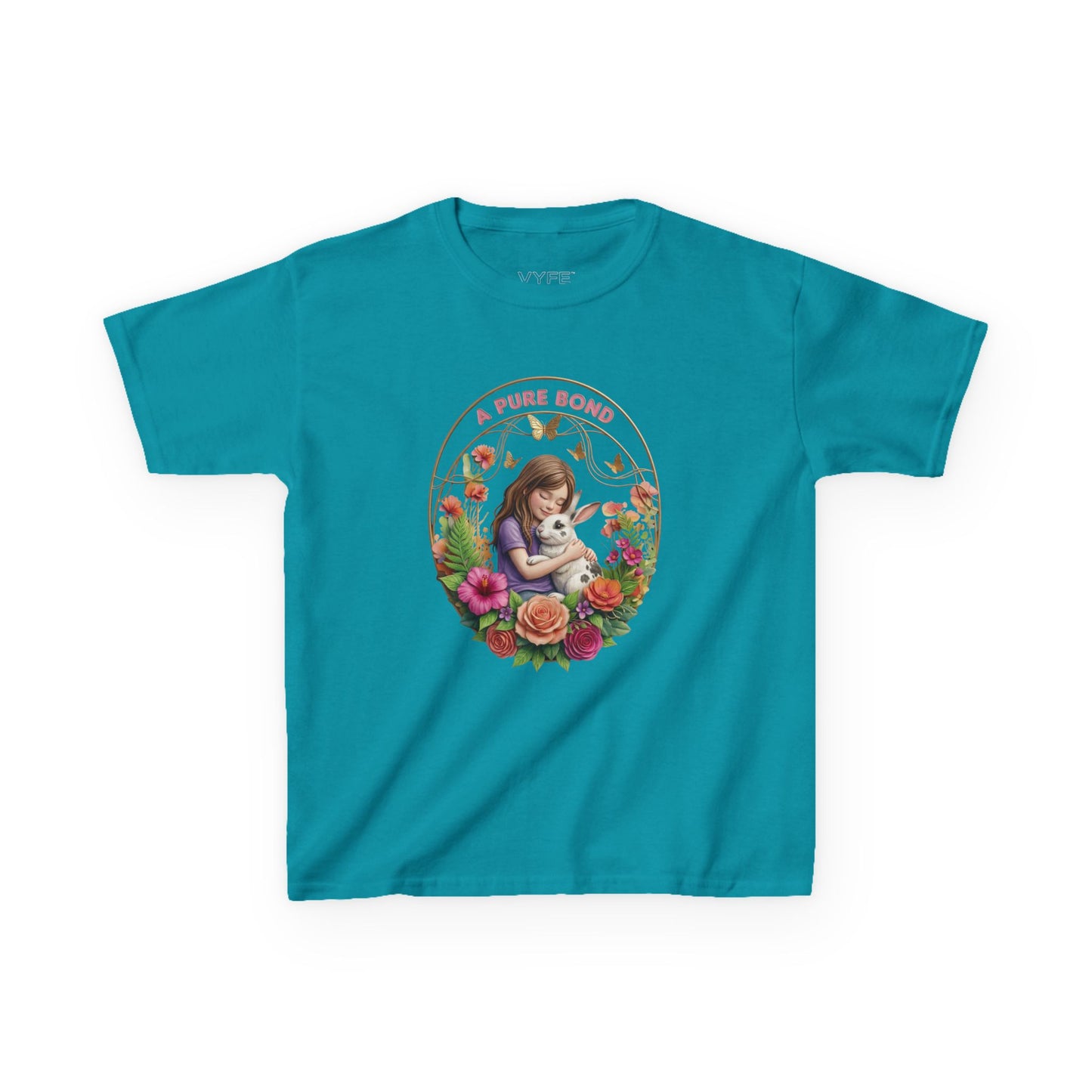 Kids Tee — "A Pure Bond" Mother and Child Floral Illustration