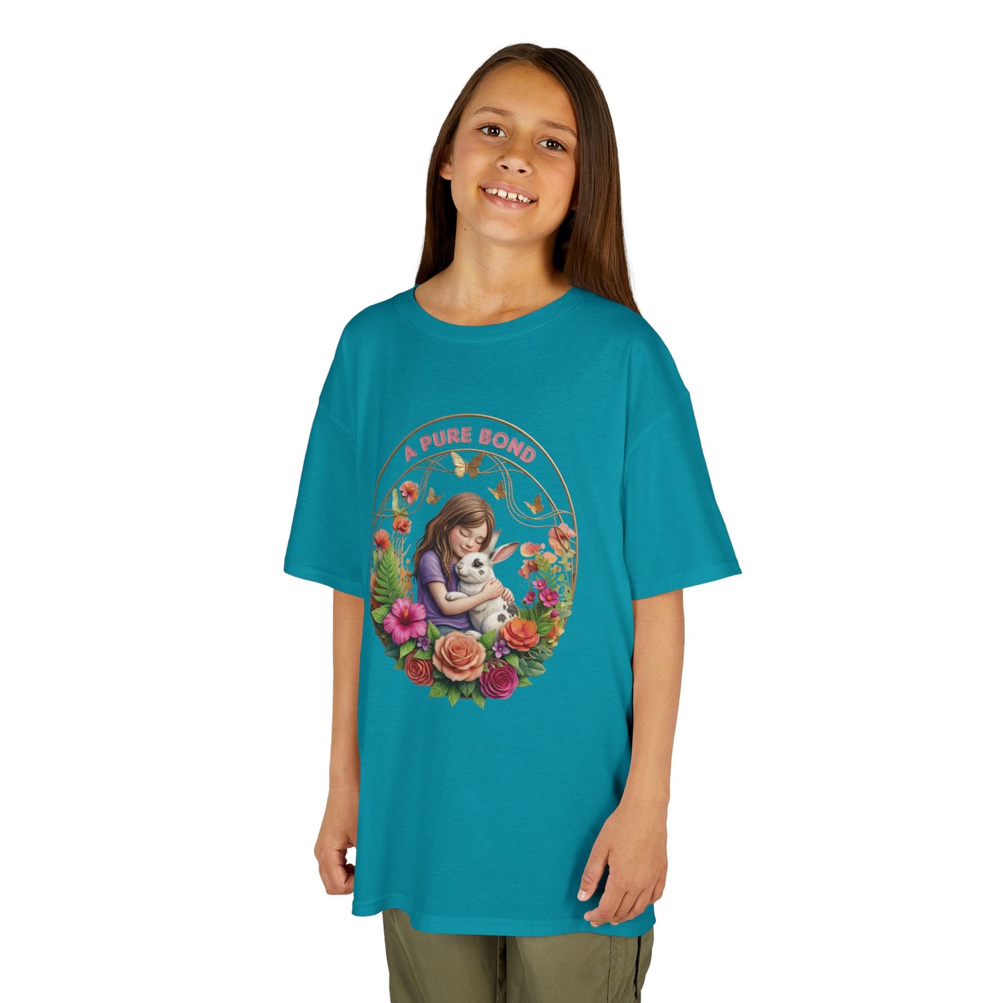 Kids Tee — "A Pure Bond" Mother and Child Floral Illustration