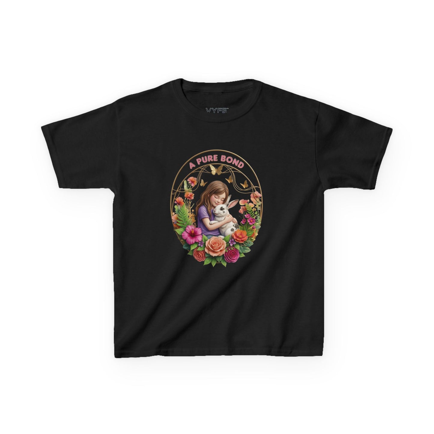 Kids Tee — "A Pure Bond" Mother and Child Floral Illustration