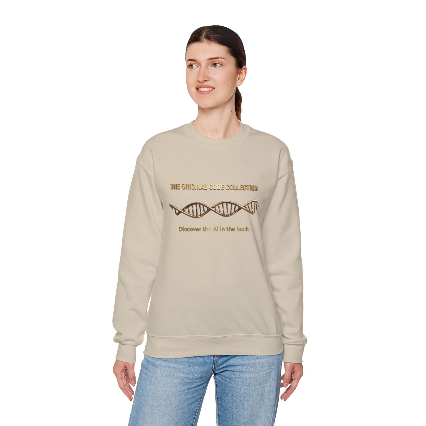 The Mind. AI Intelligence Graphic Sweatshirt — 'The Original Code Collection: Discover the AI in the Back'