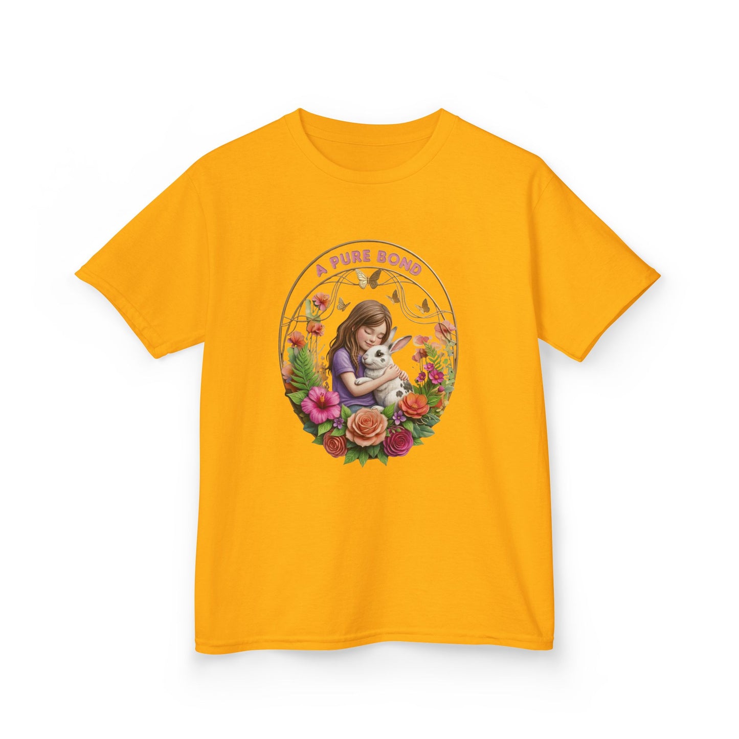 Kids Tee — "A Pure Bond" Mother and Child Floral Illustration