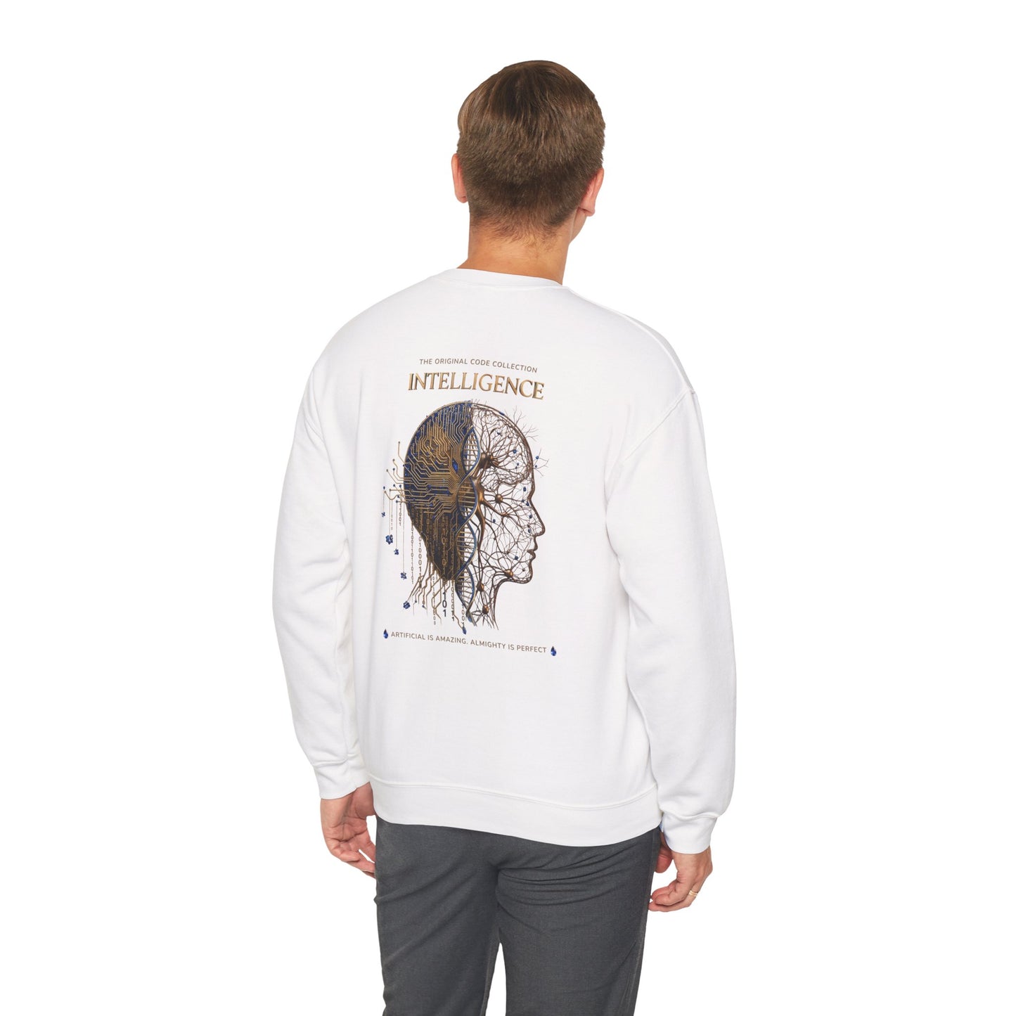 The Mind. AI Intelligence Graphic Sweatshirt — 'The Original Code Collection: Discover the AI in the Back'