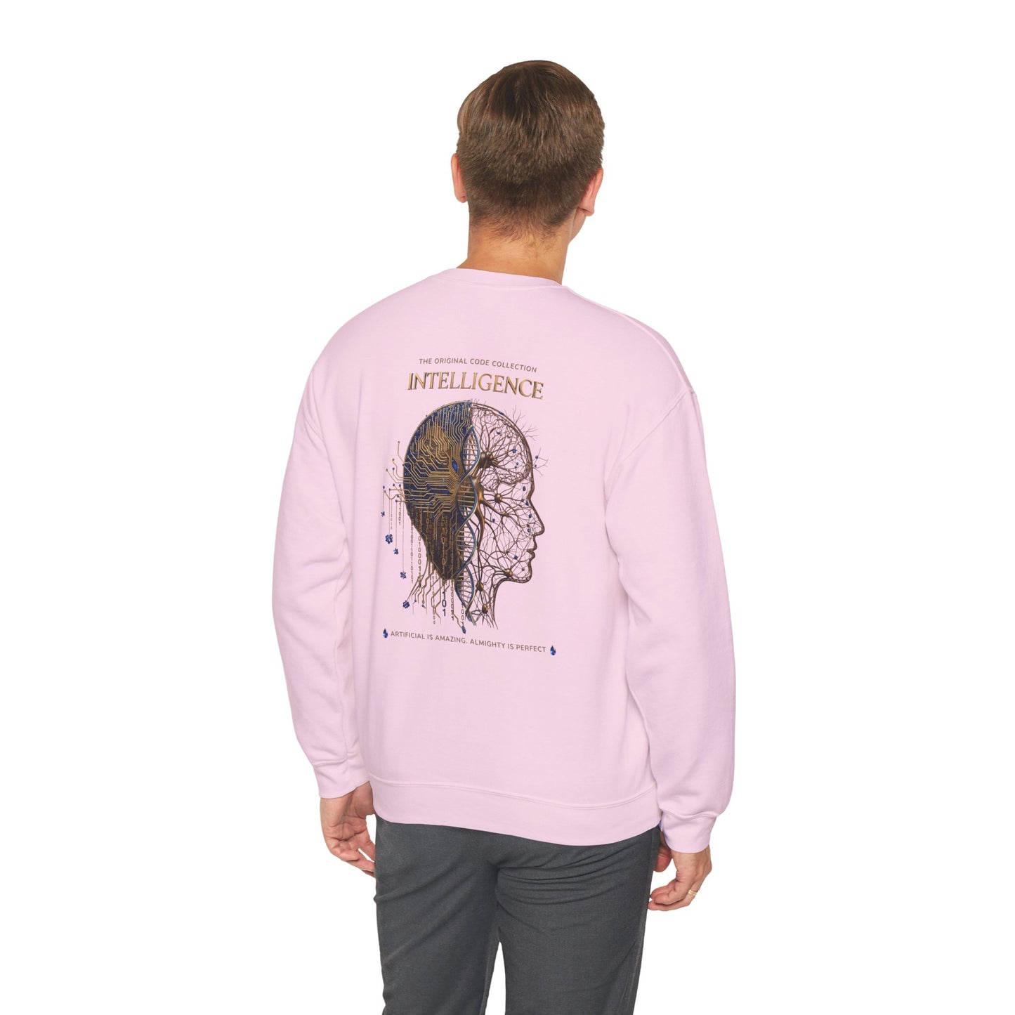 The Mind. AI Intelligence Graphic Sweatshirt — 'The Original Code Collection: Discover the AI in the Back'