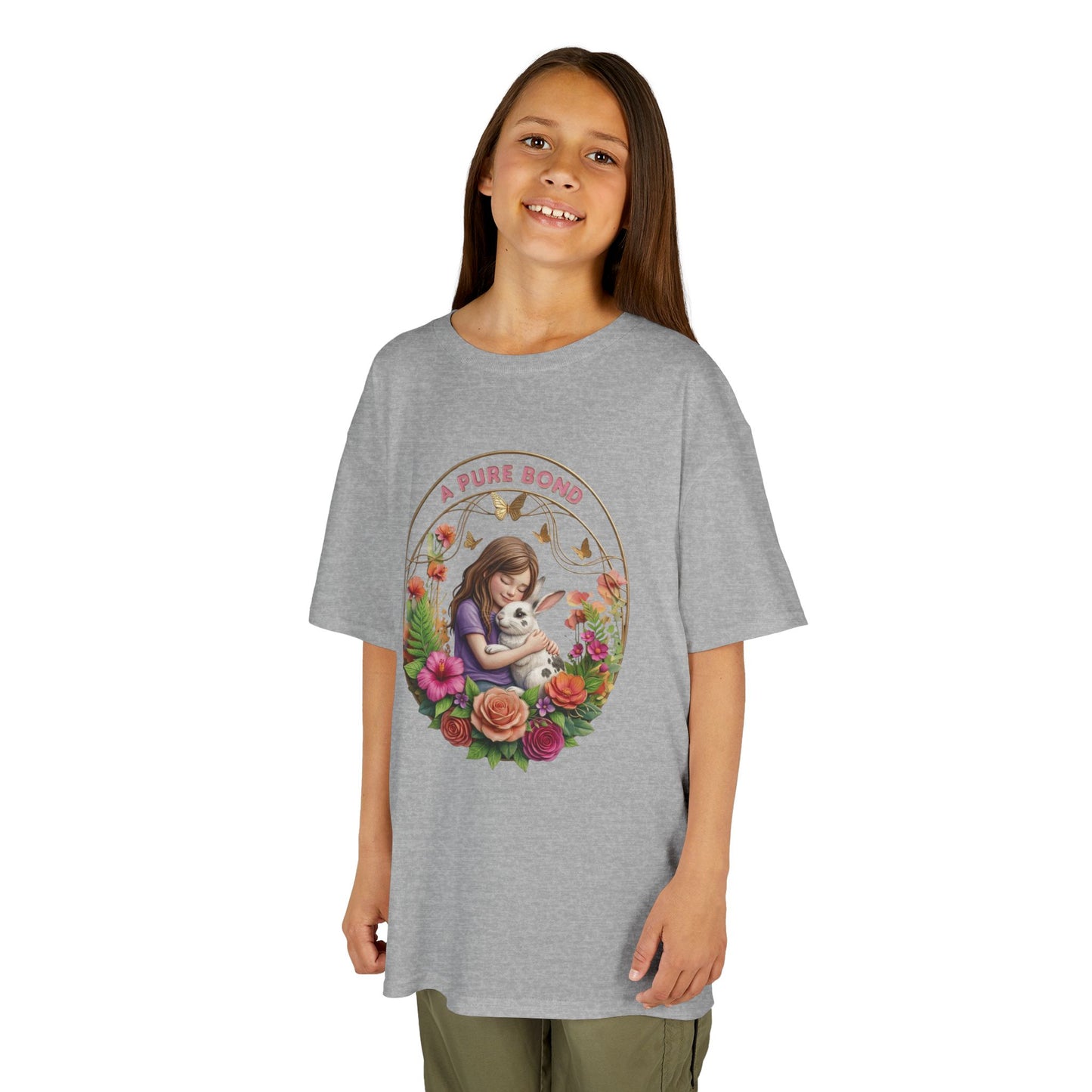 Kids Tee — "A Pure Bond" Mother and Child Floral Illustration