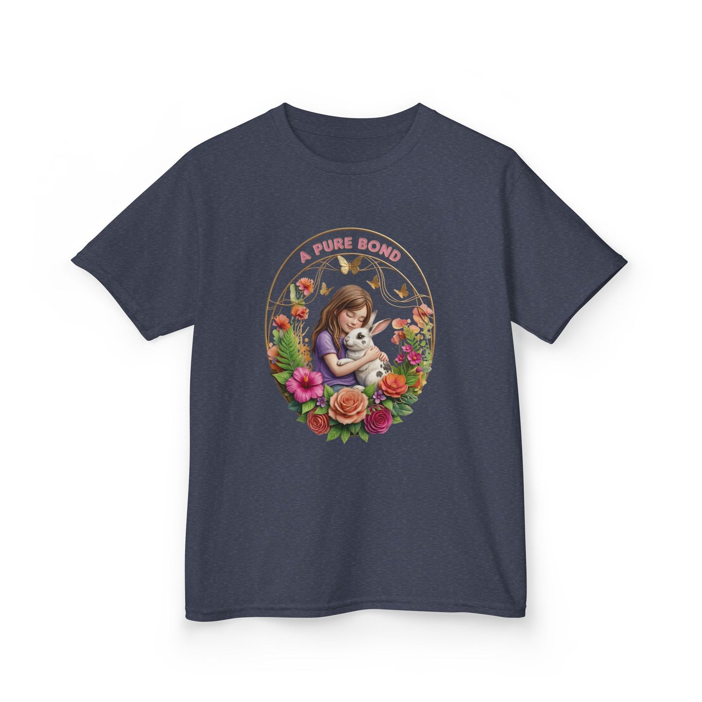 Kids Tee — "A Pure Bond" Mother and Child Floral Illustration