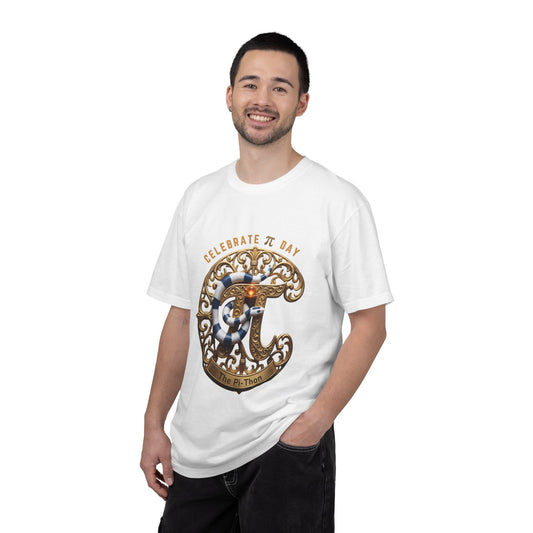 Pi Day T‑Shirt — Celebrate π Day Vintage Decorative Pi Design. Wild Geometry: The Pi-Thon Math Art