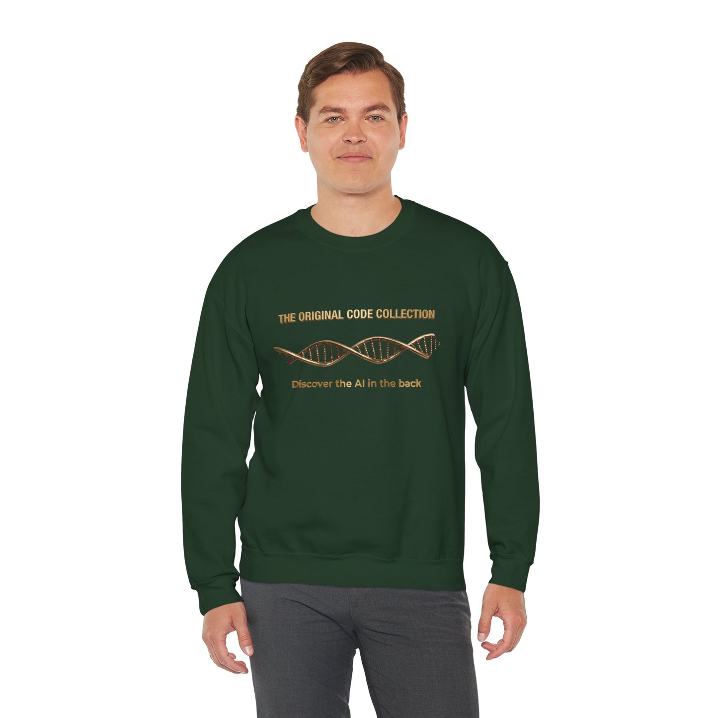 The Mind. AI Intelligence Graphic Sweatshirt — 'The Original Code Collection: Discover the AI in the Back'