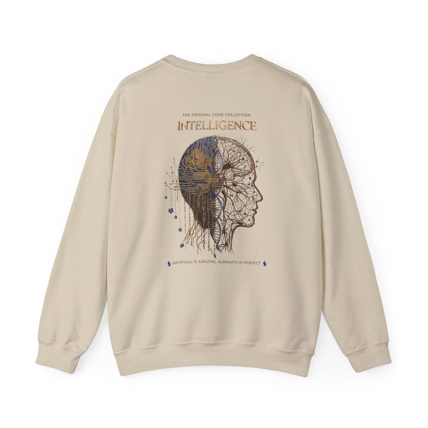 The Mind. AI Intelligence Graphic Sweatshirt — 'The Original Code Collection: Discover the AI in the Back'