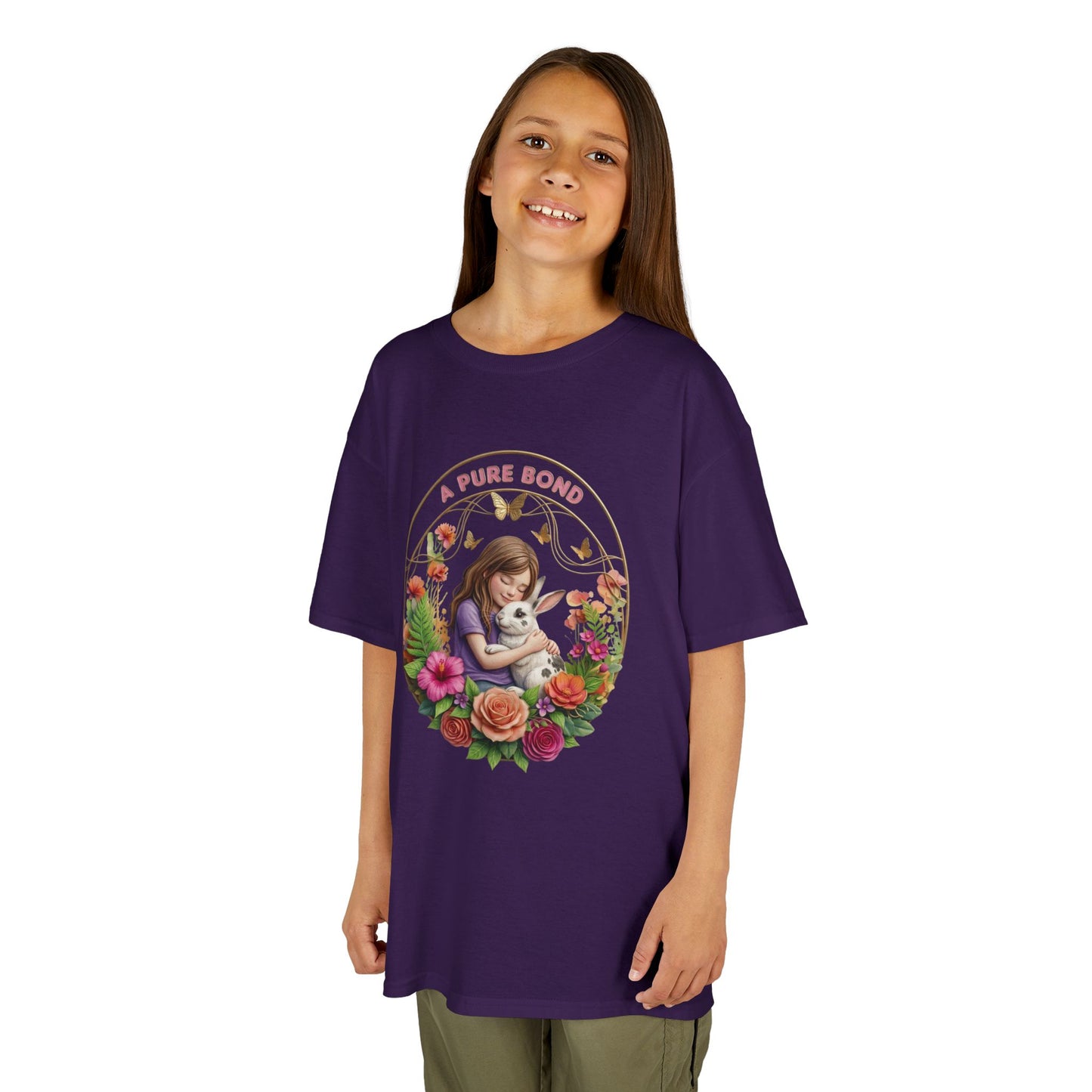 Kids Tee — "A Pure Bond" Mother and Child Floral Illustration
