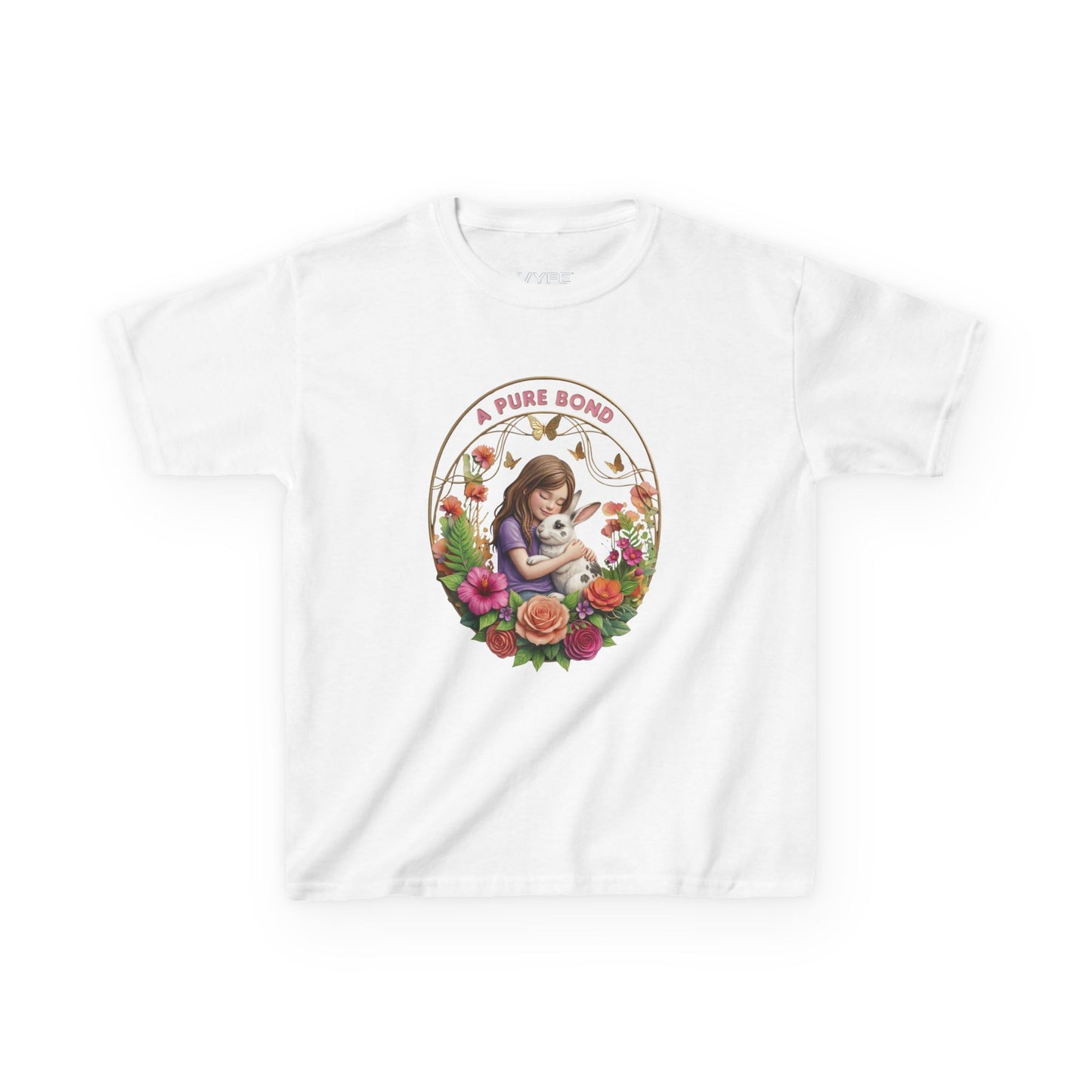 Kids Tee — "A Pure Bond" Mother and Child Floral Illustration