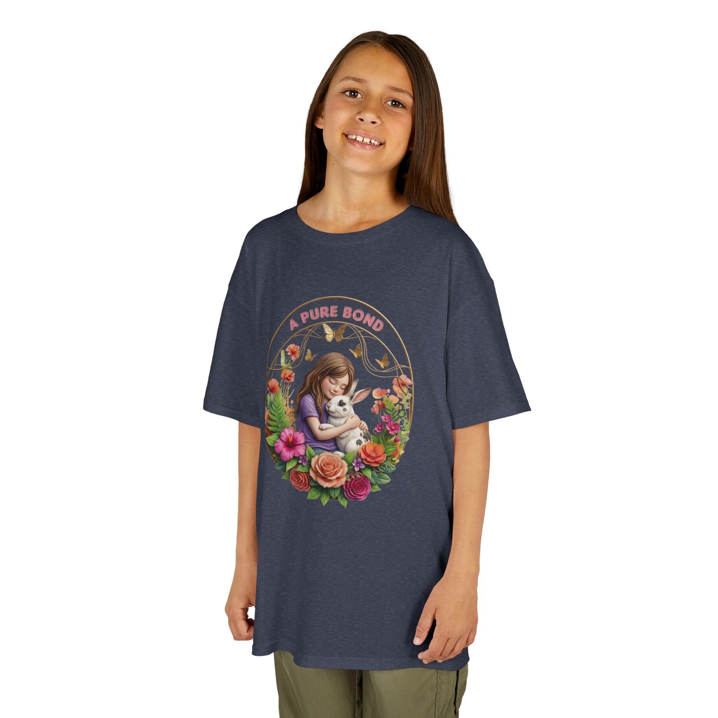Kids Tee — "A Pure Bond" Mother and Child Floral Illustration
