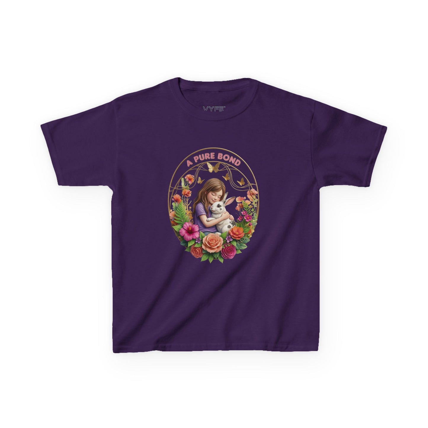 Kids Tee — "A Pure Bond" Mother and Child Floral Illustration