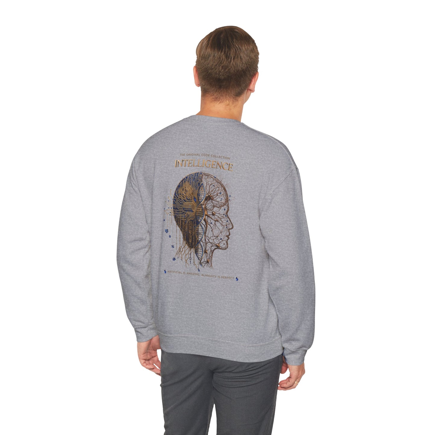 The Mind. AI Intelligence Graphic Sweatshirt — 'The Original Code Collection: Discover the AI in the Back'